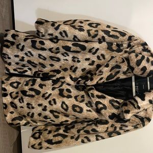 Cheetah print coat